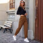 High Waist Cargo Jogger Damen