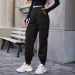 High Waist Cargo Jogger Damen