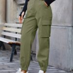 High Waist Cargo Jogger Damen