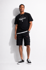 Cargo Bermuda Herren in Schwarz