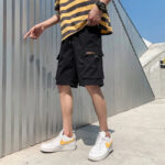 Cargo Shorts Herren Schwarz
