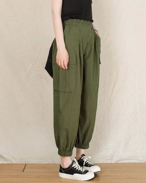 Cargohose Teenager Mädchen Grün