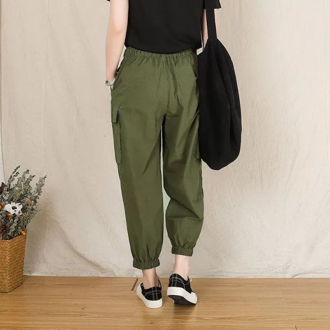 Cargohose Teenager Mädchen Grün