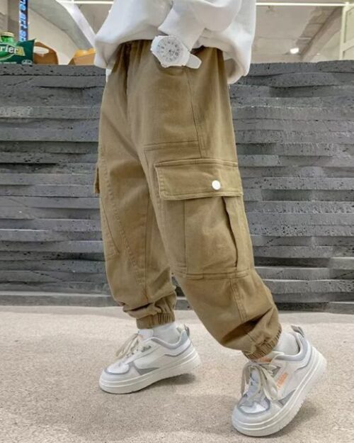 Cargohose Jungen Beige