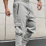 Hellgraue Cargo Jogger Herren