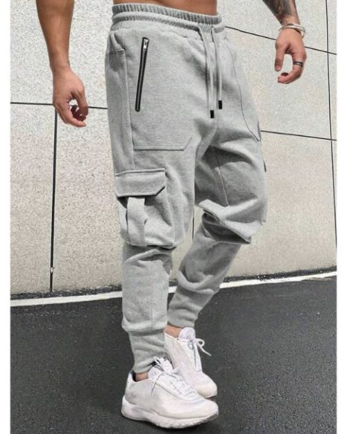 Hellgraue Cargo Jogger Herren