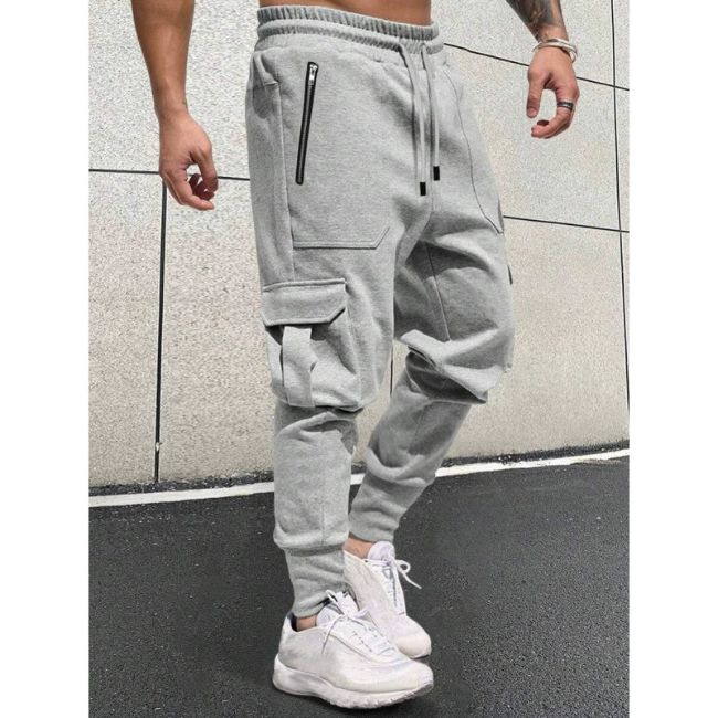 PANTALONCARGOJOGGERGRISCLAIR2.jpg Hellgraue Cargo Jogger Herren