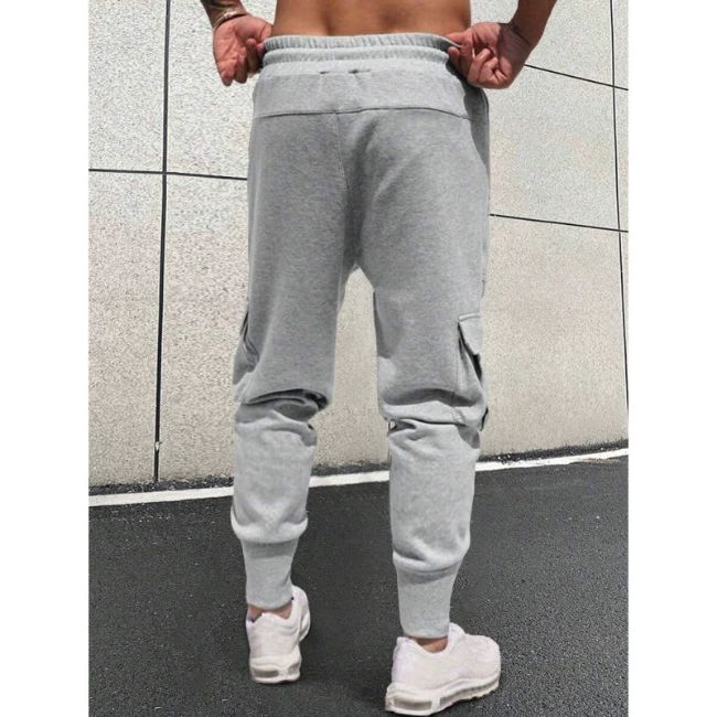 Hellgraue Cargo Jogger Herren