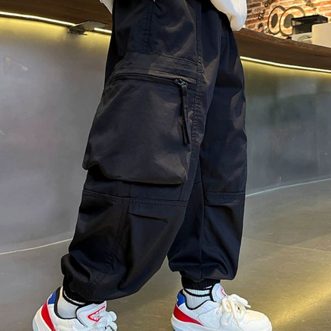 Cargo Jogger Kinder Schwarz
