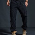 Multipocket Cargohose Herren in Schwarz