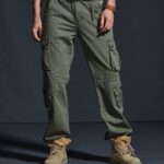 Multipocket Cargohose Herren in Militärgrün