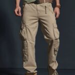 Multipocket Cargohose Herren in Beige