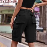 Cargo Shorts Damen Schwarz