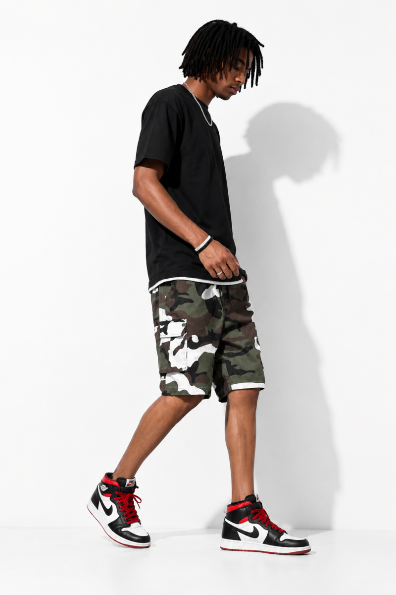 Camouflage Cargo Shorts Herren