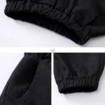 Schwarze Cargohose Kinder mit Riemen