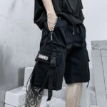 Streetwear Cargo Shorts Herren in Schwarz