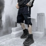 Streetwear Cargo Shorts Herren in Schwarz