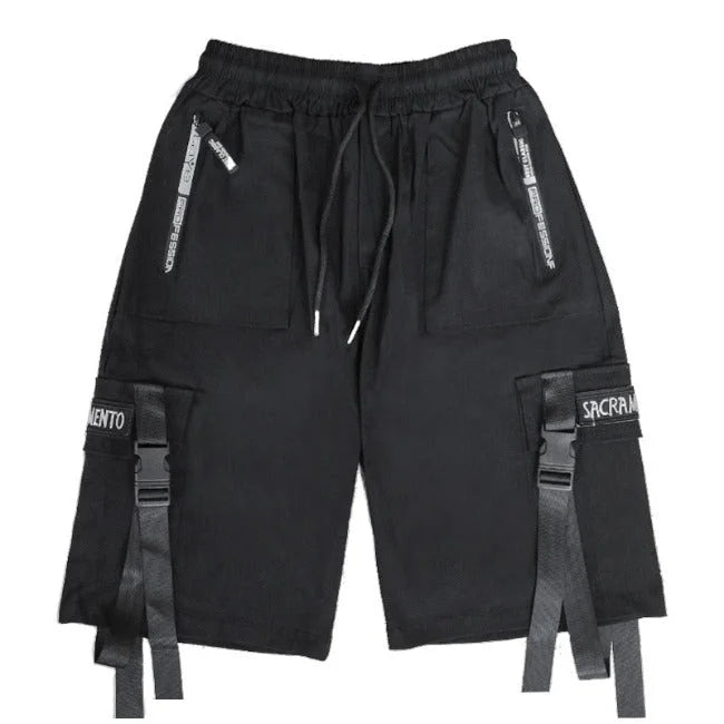 Streetwear Cargo Shorts Herren in Schwarz