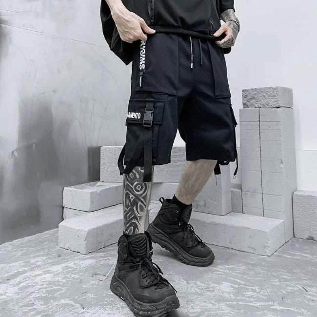 cargo-short-streetwear-956.jpg Streetwear Cargo Shorts Herren in Schwarz