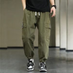 Khaki Baggy Cargohose Herren Hip Hop