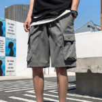 Cargo Shorts Herren Schwarz