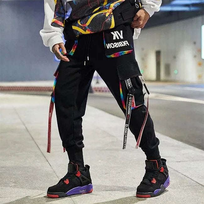 fezezef.jpg Schwarze Multicolor Cargohose Herren