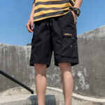 Cargo Shorts Herren Schwarz