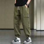 Khaki Baggy Cargohose Herren Hip Hop