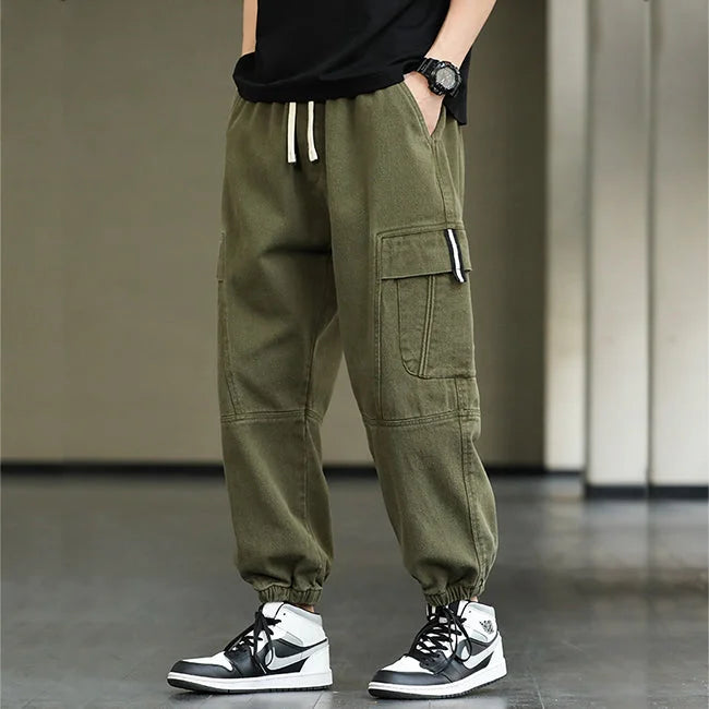 Khaki Baggy Cargohose Herren Hip Hop