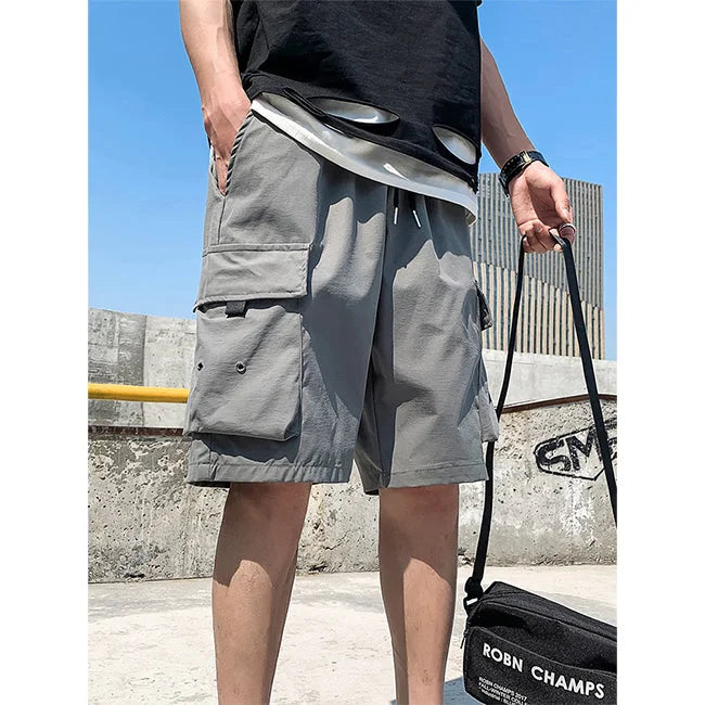 Cargo Shorts Herren Schwarz