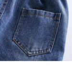 Washed Cargo Jeans Mädchen Blau