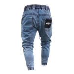 Cargo Jeans Herren Blau Slim