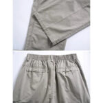 Weite Cargohose Herren Grau Beige