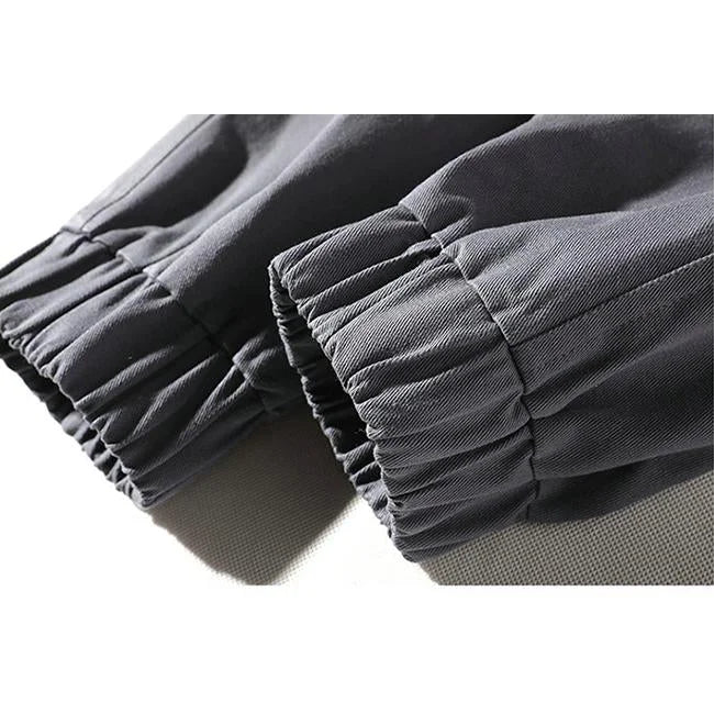 Schwarze Cargohose Herren mit Riemen