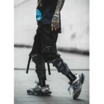 Schwarze Cargohose Herren mit Riemen