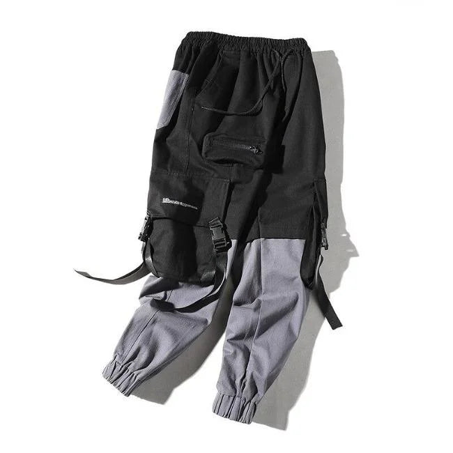 Schwarze Cargohose Herren mit Riemen