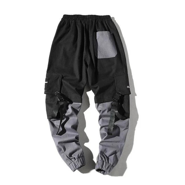 Schwarze Cargohose Herren mit Riemen