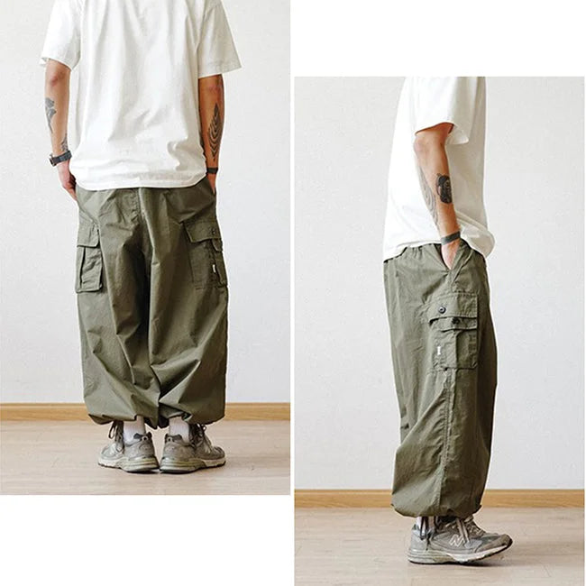 Khaki Baggy Cargohose Herren