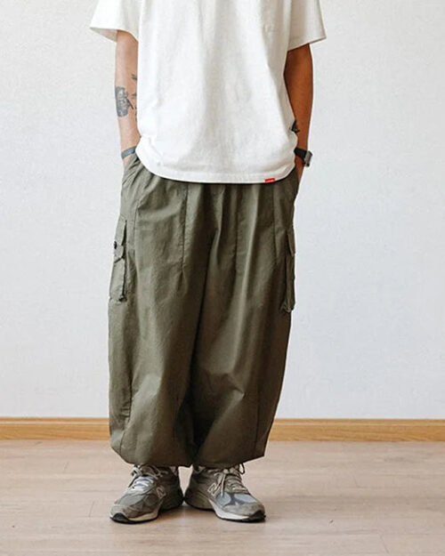 Khaki Baggy Cargohose Herren