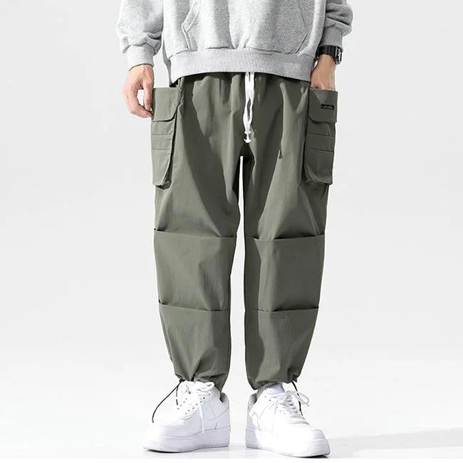 Baggy Cargohose Herren in Khaki