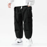 Baggy Cargohose Herren in Schwarz