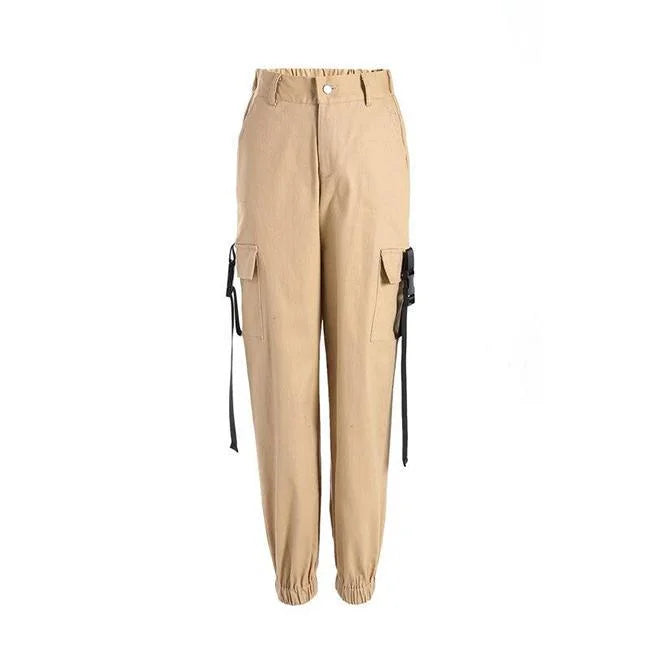 Beige Cargohose Damen Army