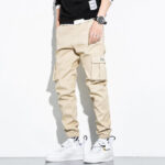 Beige Cargohose Herren Slim Fit