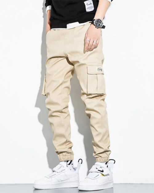 Beige Cargohose Herren Slim Fit