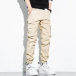Beige Cargohose Herren Slim Fit