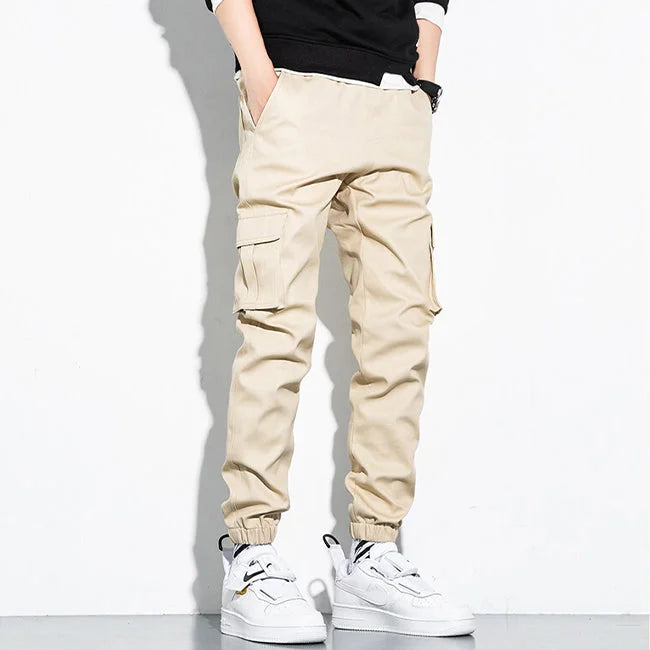 Beige Cargohose Herren Slim Fit