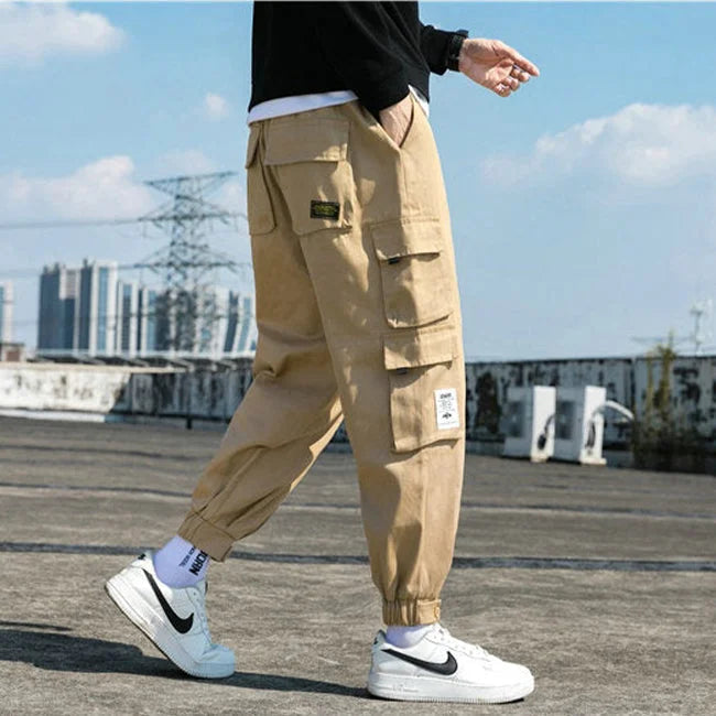 Beige Harem Cargohose Herren