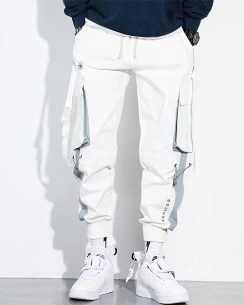 Weiße Cargohose Herren Slim Fit
