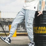 Blaue Streetwear Cargohose Herren