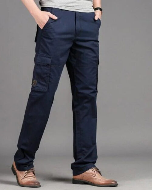 Dunkelblaue Cargo Chino Herren